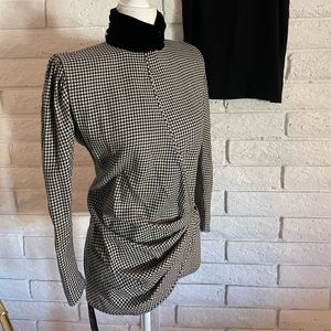 Vintage Emanuel Ungaro houndstooth top and pencil skirt